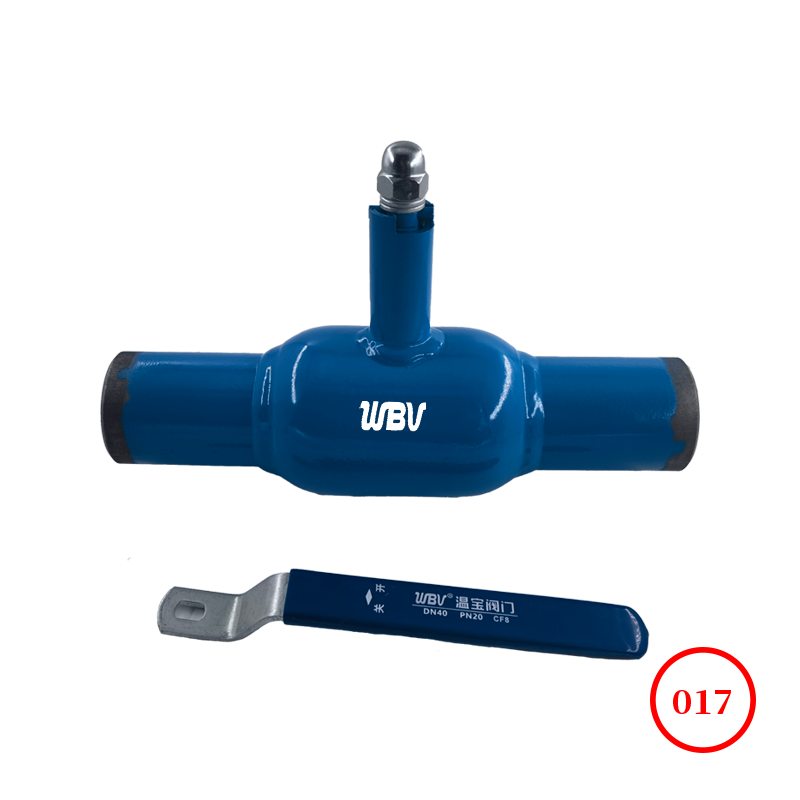 Fully welded reduced diameter ball valve Q61HF-20K CF8 ball fixing handle KIS standard