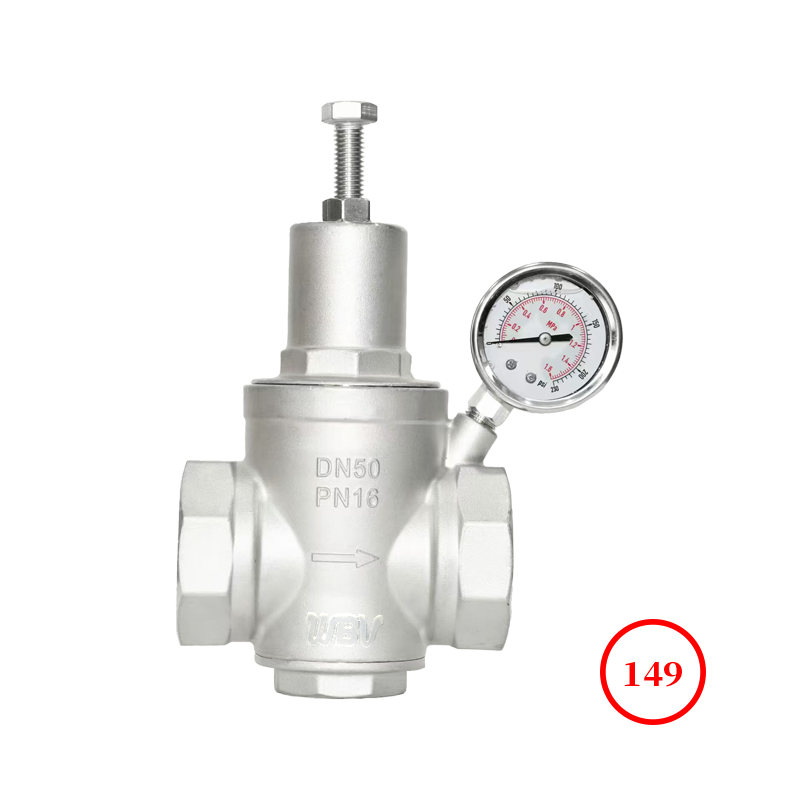 不銹鋼薄膜式內螺紋減壓閥 S.S diaphragm reducing valve Y11X-16P
