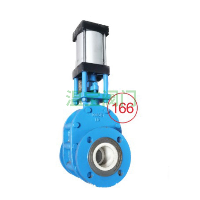 Ceramic Pneumatic Double Gate Valve Z644TC